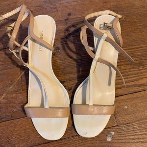 Nine West nude sandals